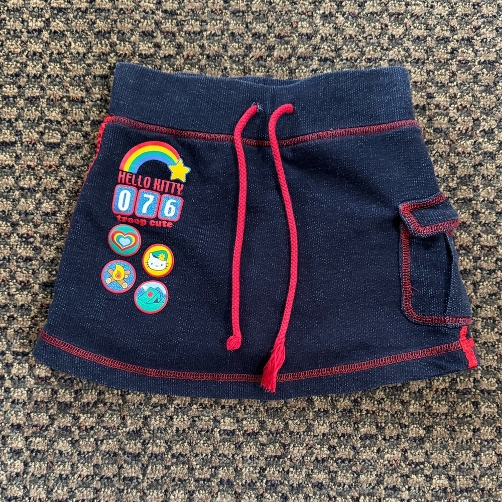 Y2K Hello Kitty Knit Troop Cute Skort Size XS / 4T